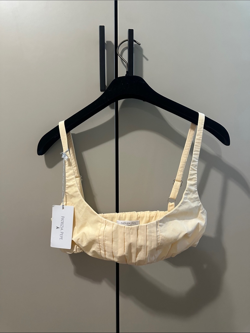 Patrizia Pepe Pleated Bralette Size 40